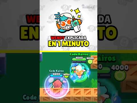 ¡WENDY EXPLICADA EN 1 MINUTO! #brawlstars #nuevobrawler