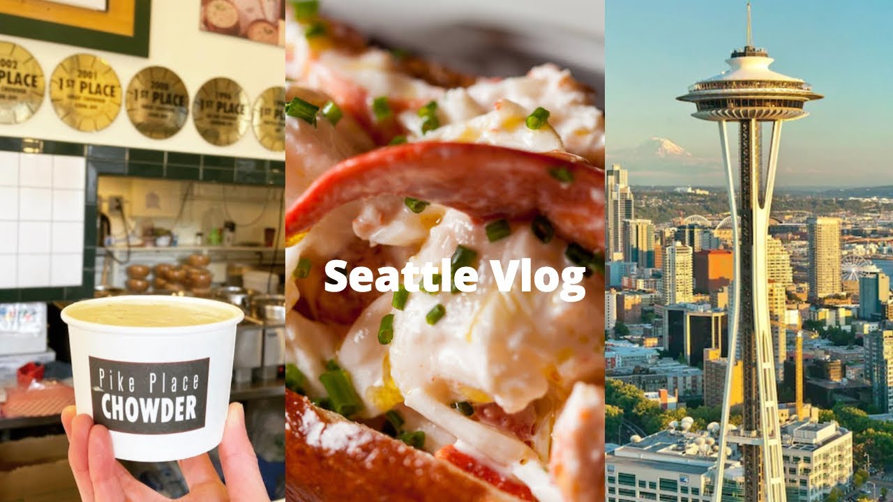 시애틀 Vlog⎟시애틀 다운타운 맛집, 스페이스니들, 치훌리가든, 스타벅스리저브 로스터리