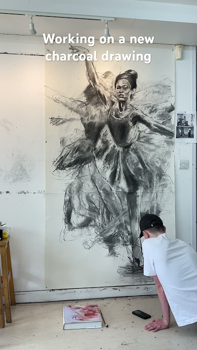 A big New charcoal drawing #charcoal #charcoaldrawing #drawing #art #artist #fyp