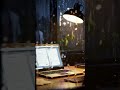 Night work session with rain sound ASMR for focus #shorts