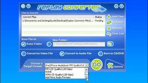 Real to iPod: How to convert Real Audio (RA) to iPod (M4B/AAC)