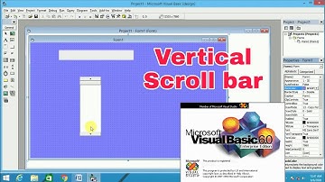 how to add a vertical scrollbar in visual basic || visual basic tutorial in hindi//visual basic 6.0
