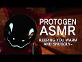 Furry asmr protogen keeps you warm during winter fireplace and winter ambience