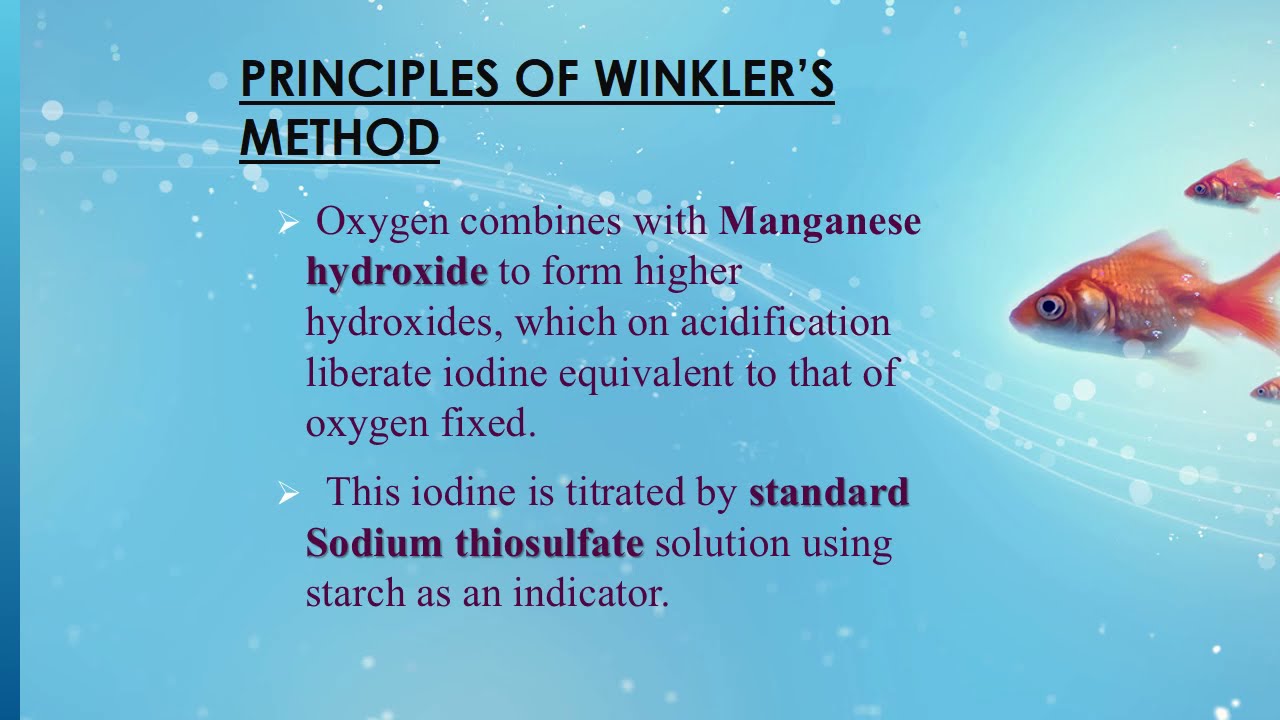 DISSOLVED OXYGEN IN WATER