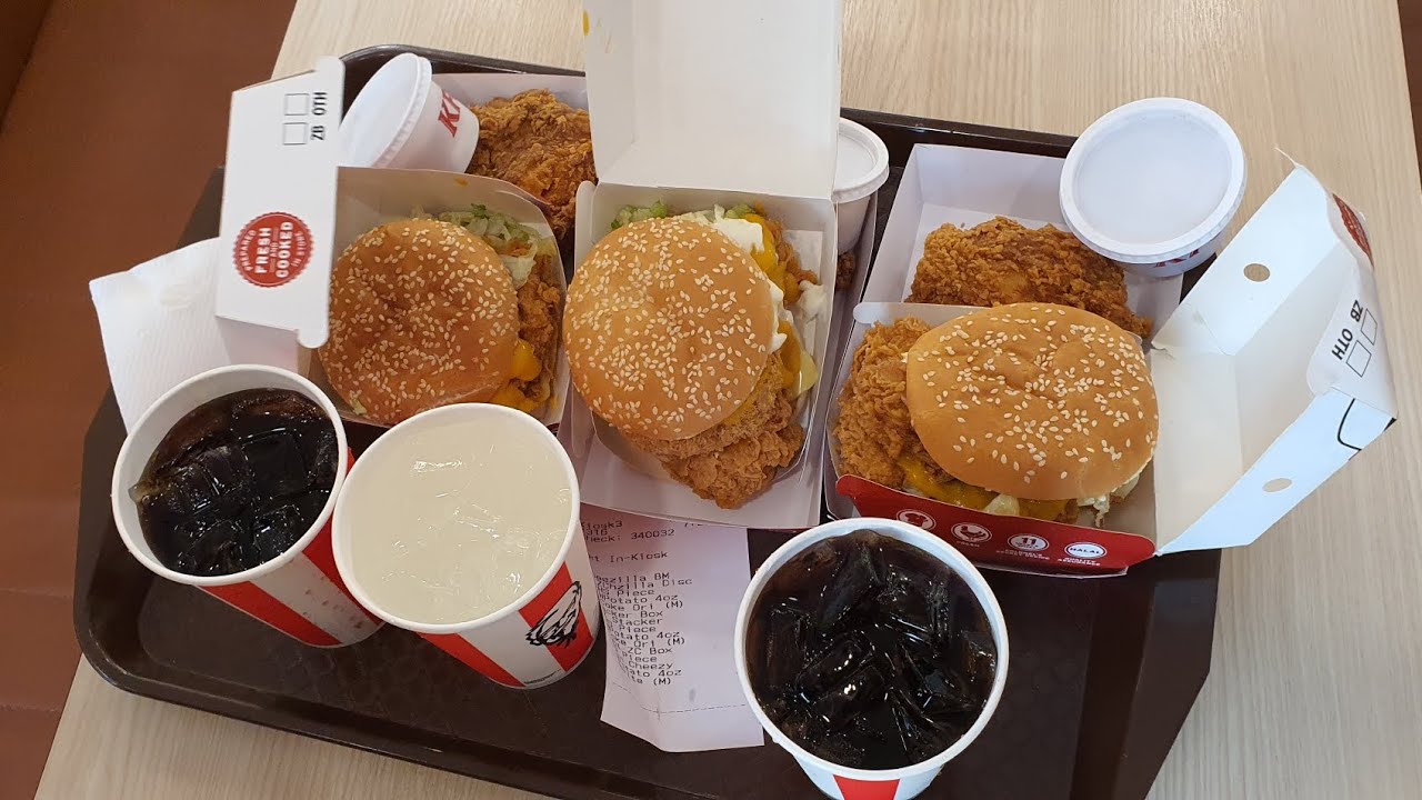 KFC box meal Bukit Raja. 