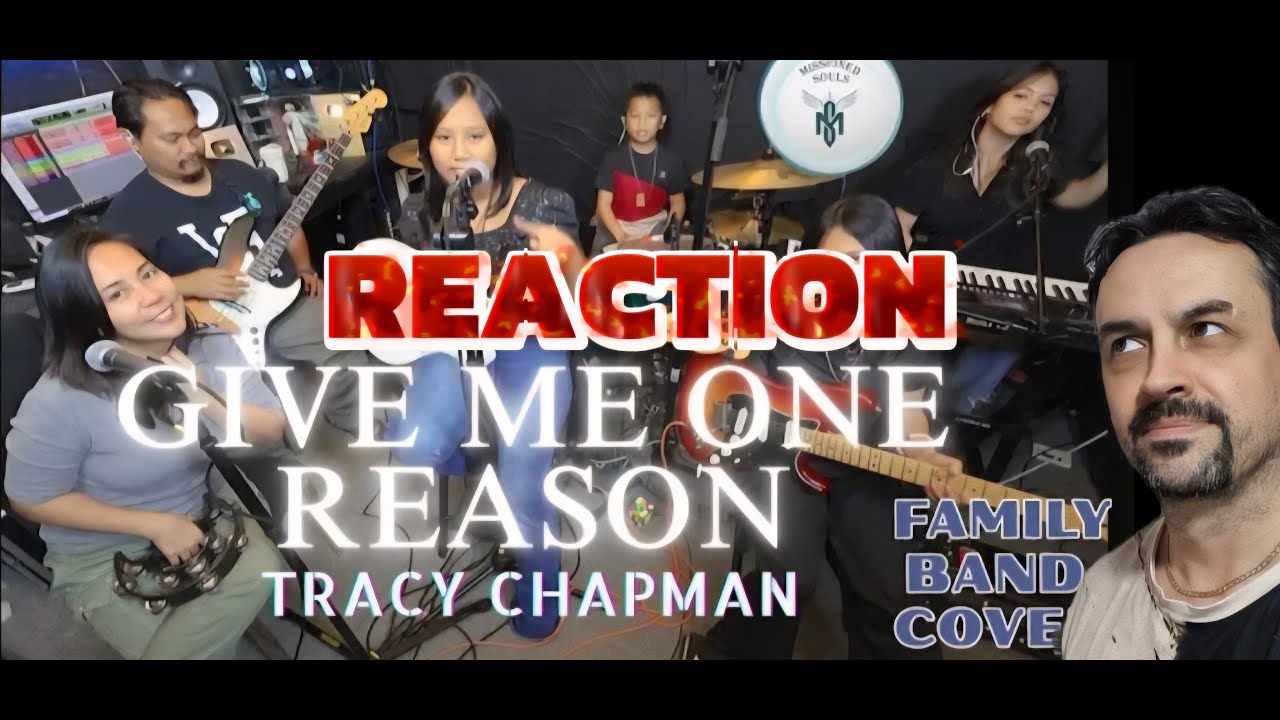 GIVE ME ONE REASON by Tracy Chapman  Missioned Souls  Family band studio cover REACTION