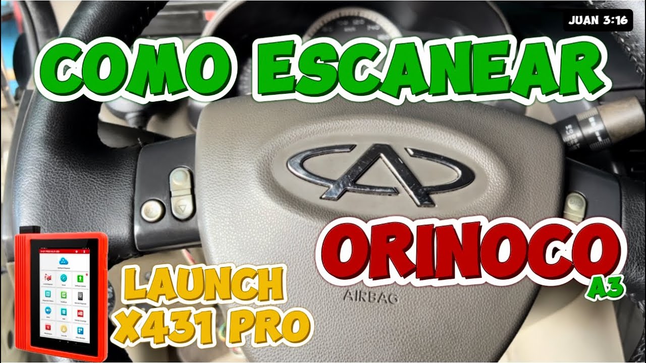 COMO ESCANEAR EL CHERY ORINOCO-A3 CON UN LAUNCH X431 PRO