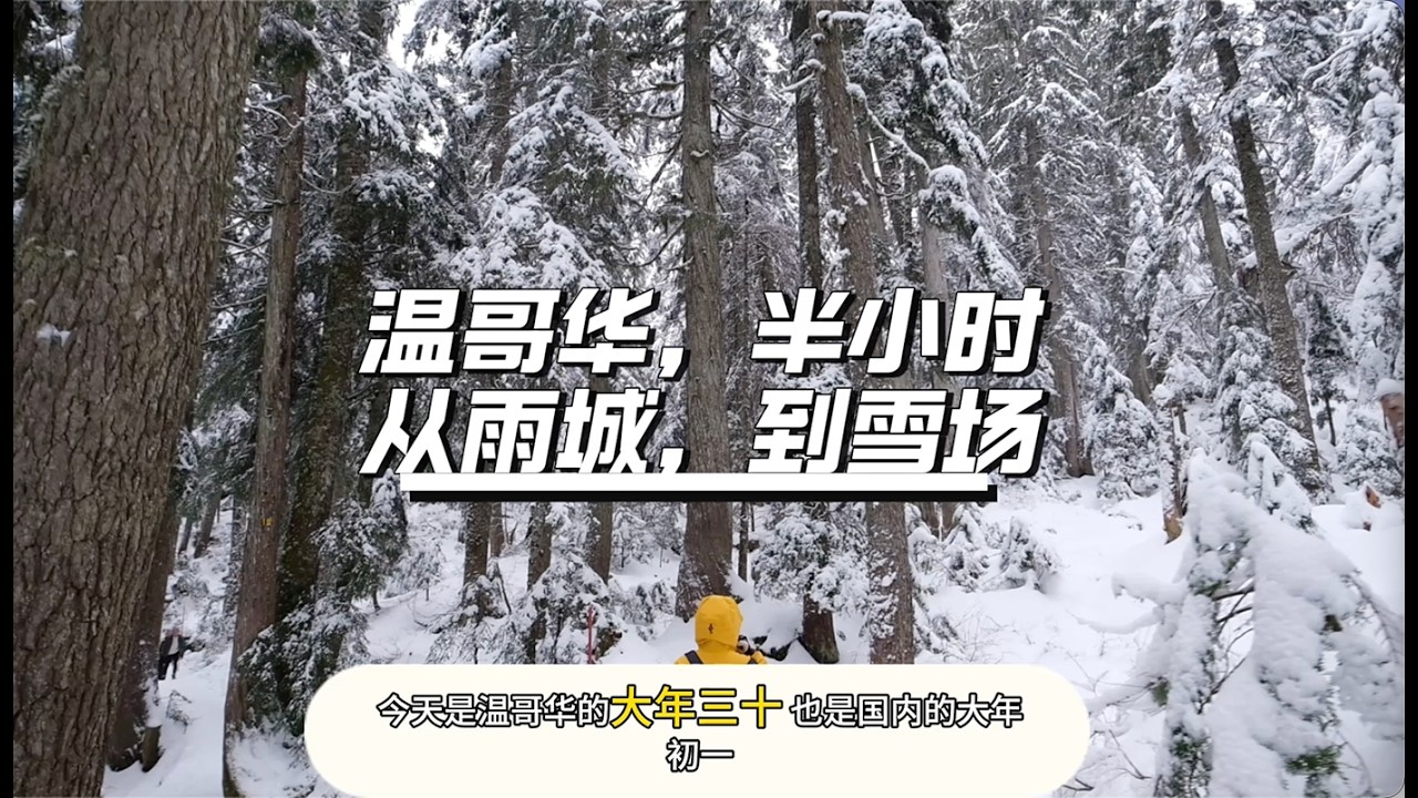 温哥华半小时，从雨城到雪场