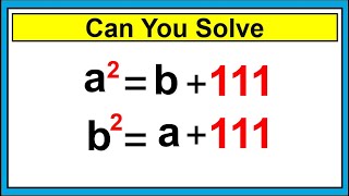 Nice Algebra Math Simplification | Find the Value of a and b
