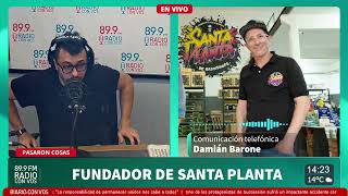 Damián Barone fundador de "Santa planta", en el marco de la Expo Cannabis