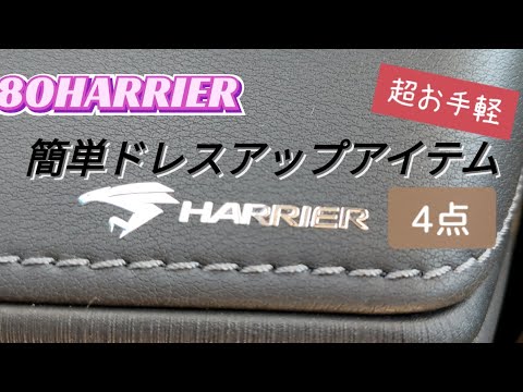 【80ハリアー】超お手軽プチアクセサリーで簡単ドレスアップ