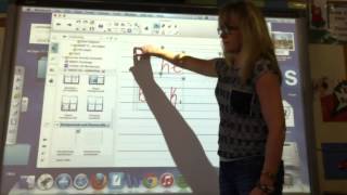 Smartboard:  grouping  letters, and change handwriting to text