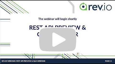 [Rev.io Q&A Webinar] Previewing Rev.io’s New REST API Design