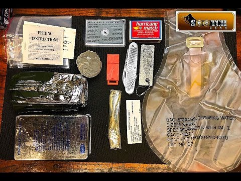 US Marine Corps Issue Type 1 Class 3 Survival Kit Review 