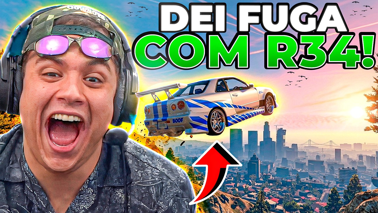 PAULINHO PEGOU o R34 do BAGUAL e SE SURPREENDEU 😱 GTA RP (Modder Clips)