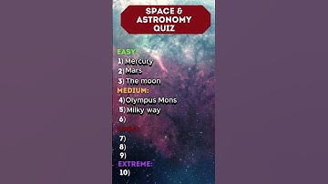Space&Astronomy Quiz