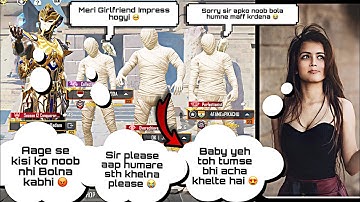 😍😘Random Girlfriend & Boyfriend call Me Noob And I Challenge For 1v3 TDM | PUBG Mobile | Part 9.