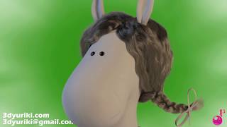 Hair cloth simulation. Yurii Lebediev demo-reel 2017