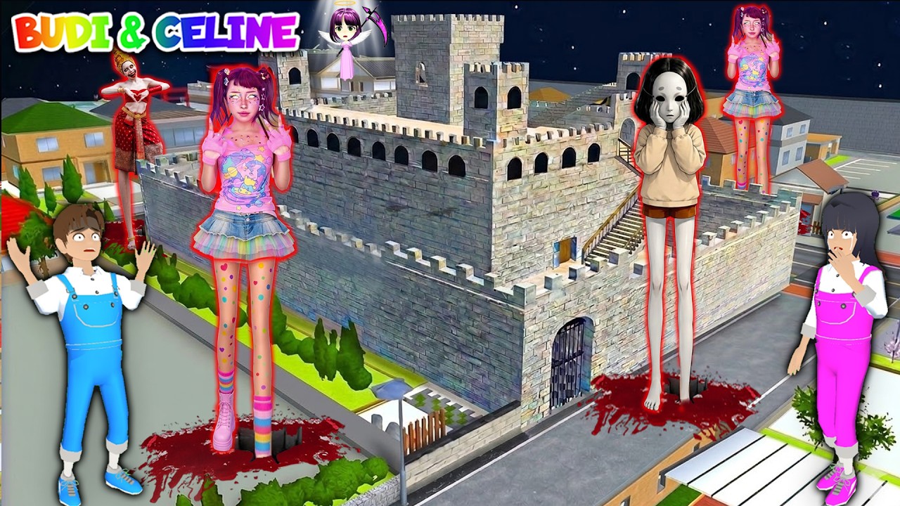 Yuta Mio Buat Benteng Raksasa Paling Aman Dari HANTU NAYKILLA KAKI PANJANG DiKota Sakura😱