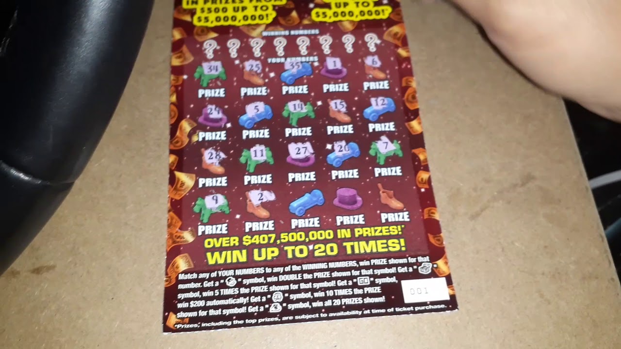 $20 Monopoly NICE WIN!!!! 2020-782