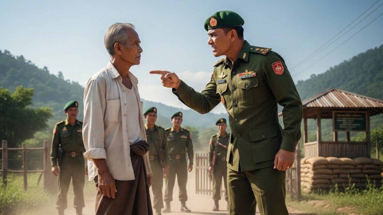 အဘိုးအိုကို အနိုင်ကျင့်မိသောအခါ ကြယ်သုံးပွင့်ဗိုလ်ချုပ်ဖြစ်နေ၍ တပ်တစ်ခုလုံးပြောင်းပြန်ဖြစ်