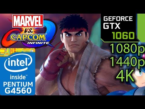 Marvel vs Capcom Infinite - GTX 1060 - G4560 - 1080p - 1440p - 4K - Benchmark - 동영상