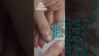 Diy Beaded Netting Bracelet Tutorial