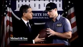 Michael And Son - Deflategate 2015 Obama Super Bowl Commercial