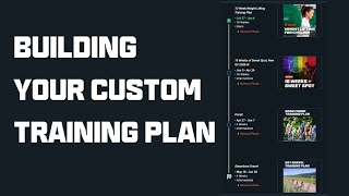 Building Your Custom Training Plan with CoachCat