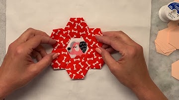 How to Appliqué a Hexie Flower I English Paper Piecing Tutorial | EPP