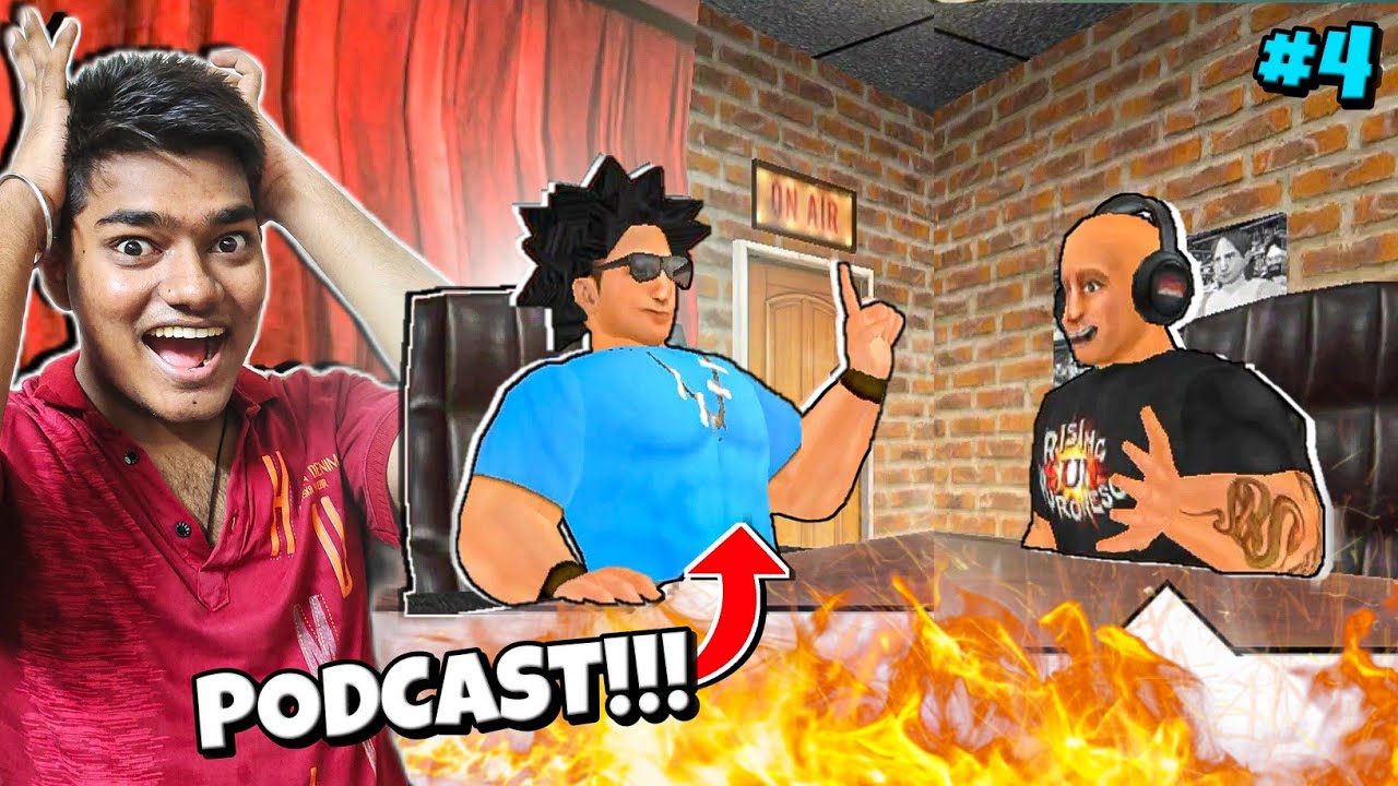 SATTU BEAST GAYA PODCAST ME! 🤩 - WRESTLING EMPIRE CAREER MODE #4