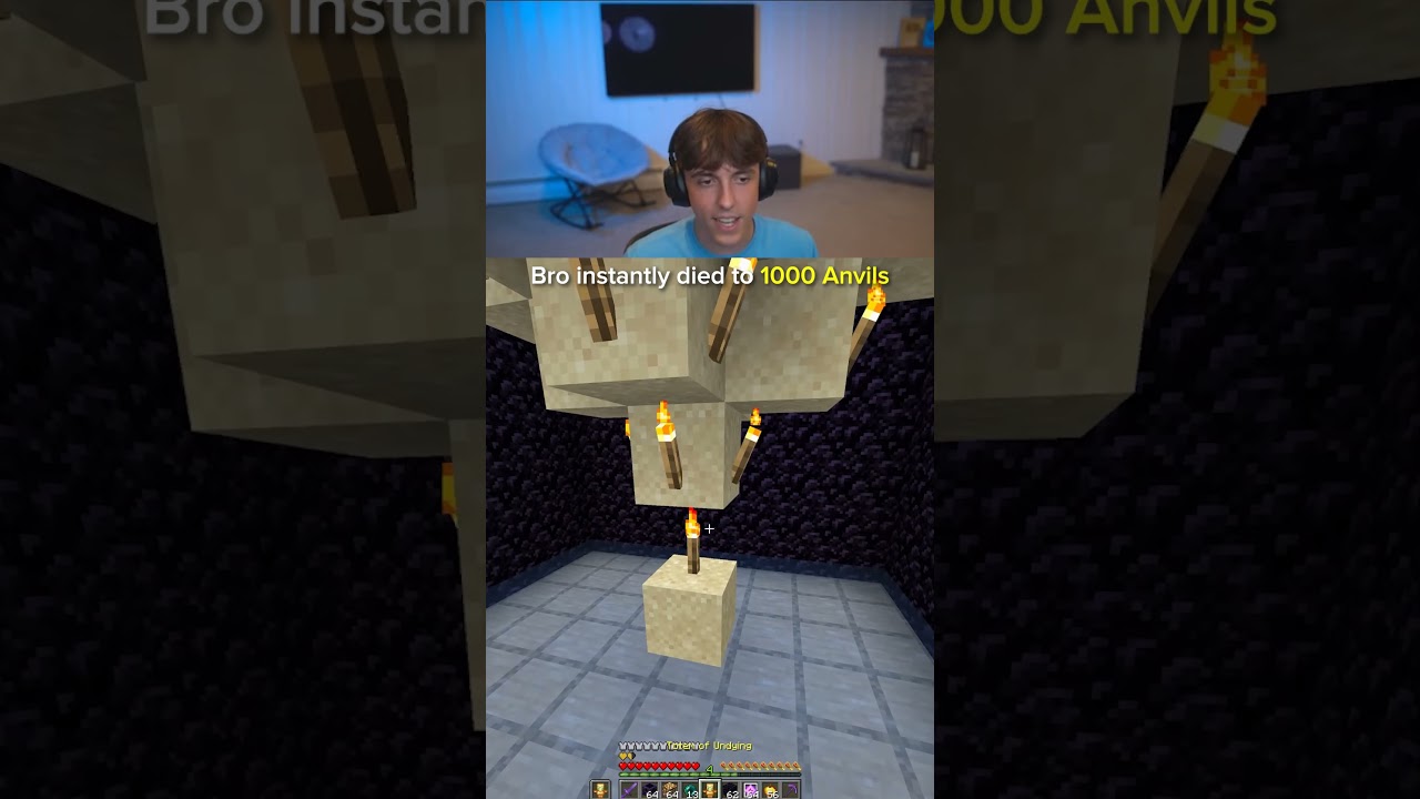 Bro instantly died to 1000 Anvils