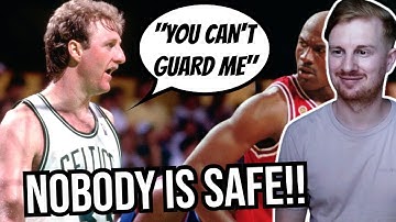 British Guy Reacts To Larry Bird Trash Talking