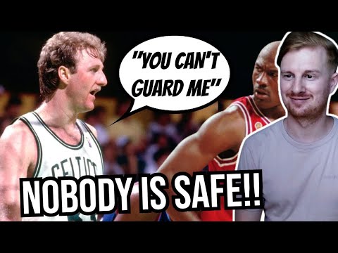 British Guy Reacts To Larry Bird Trash Talking