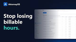 Time Recording for Attorneys: Timer, Fee Codes and Quick Time | AttorneyOS