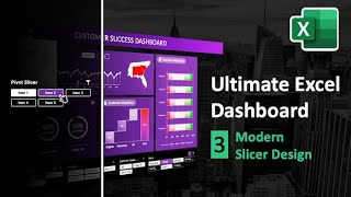 How to Create A Modern Pivot Slicer Design | Ultimate Excel Dashboard Ep. 3