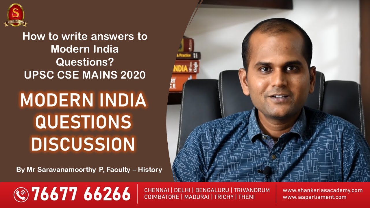 How to answer Modern Indian history Questions? UPSC MAINS 2020