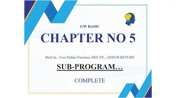 GW BASIC CHAPTER 5 CLASS 10TH #mylifewithtech