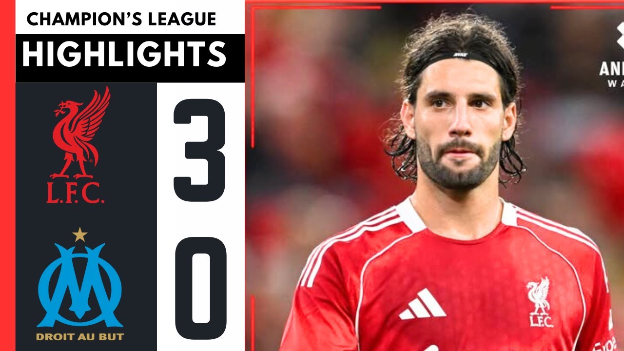 Liverpool vs Marseille 3-0 – Goals & Highlights | Champions League 2025 – Szoboszlai Goal