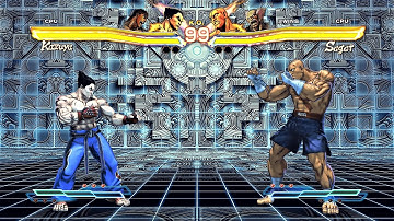 Kazuya & Ryu vs Sagat & Heihachi ( Hardest Al ) Street Fighter X Tekken.
