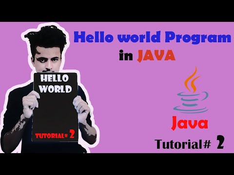 How to write hello world program in java