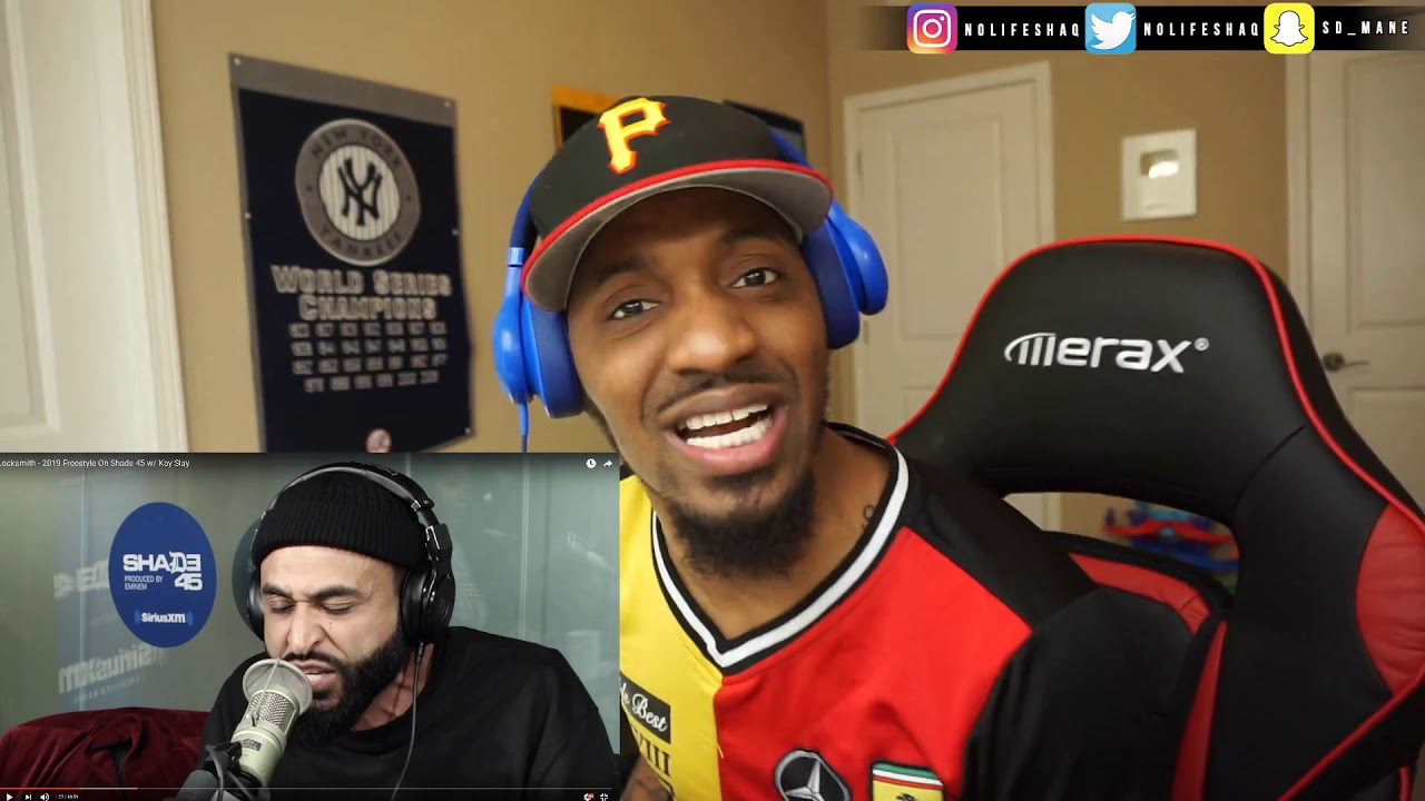 I HAD TO TURN IT OFF!!! LOCKSMITH - Shade 45 Freestyle | REACTION (2019 ...