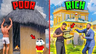Homeless😥 And Poor Franklin & Shinchan😂 Becomes Billionaire And Earn 100000$😱In GTA 5! #gta5