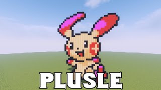 Plusle [Pokemon] - Minecraft Pixel Art [#175]