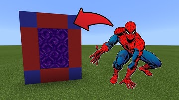 Minecraft : How To Make a Portal to the Spiderman Dimension