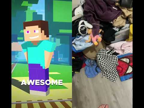 HELP THEM TO STIP THE MINE CART!!! #animation #minecraft #minecraftmemes #animationvsminecraft