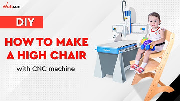 Making a plywood high chair with Wattsan CNC router / CNC woodworking