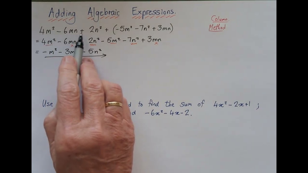 Simplification | Ep 3 | Adding algebraic expressions
