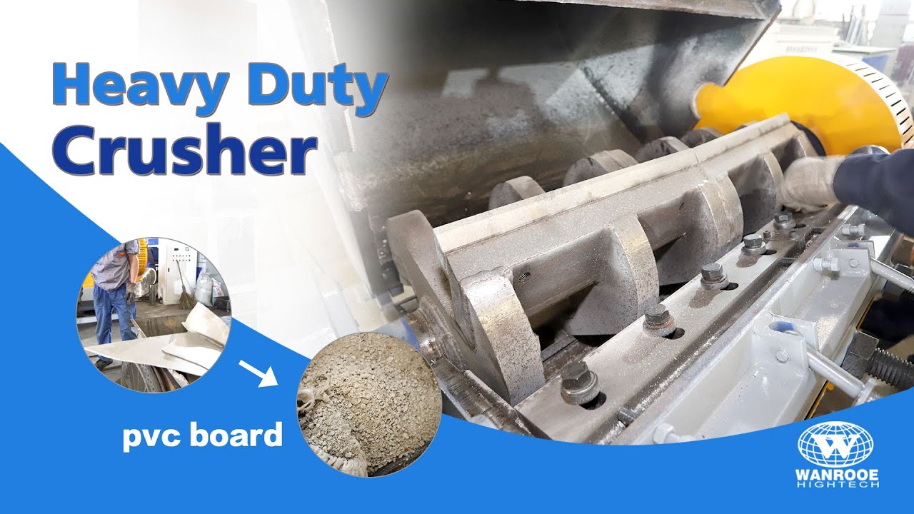 100-1000kg/h PVC Board Crusher Machine Plastic Floor Shredder Machine ...