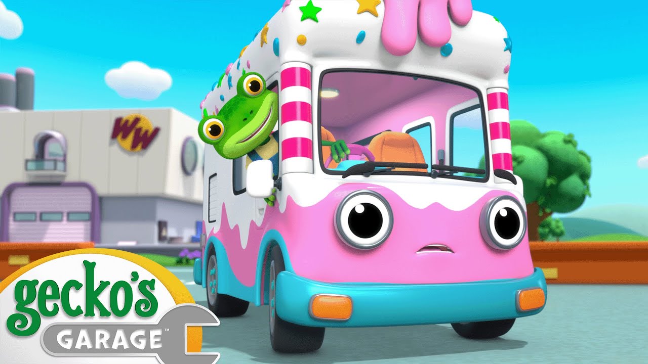 Ice Cream Garage Band Gecko's Garage Cartoons For Kids Toddler